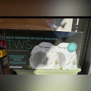 Pair of Outdoor Bluetooth Rock Speaker - Gray